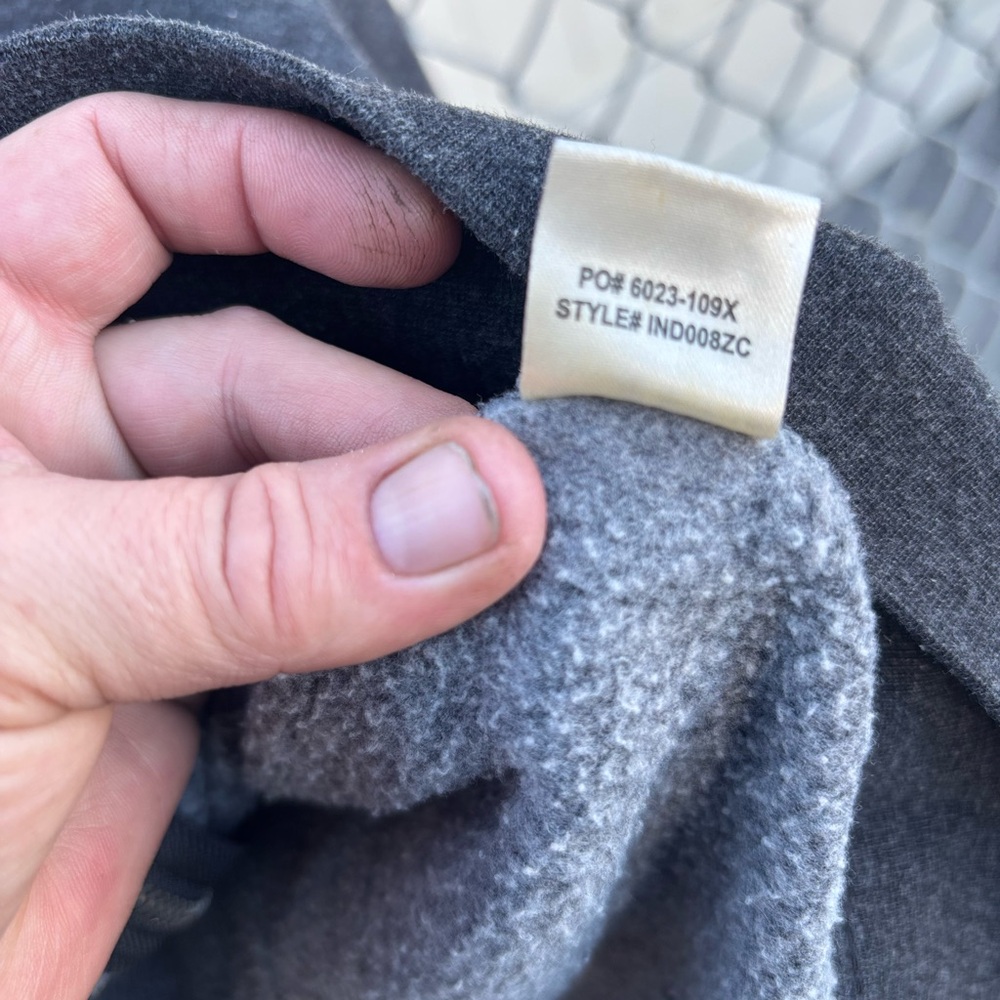 Santa Cruz Gray Zip Hoodie with Red & Yellow Logo - Picture 5 of 5